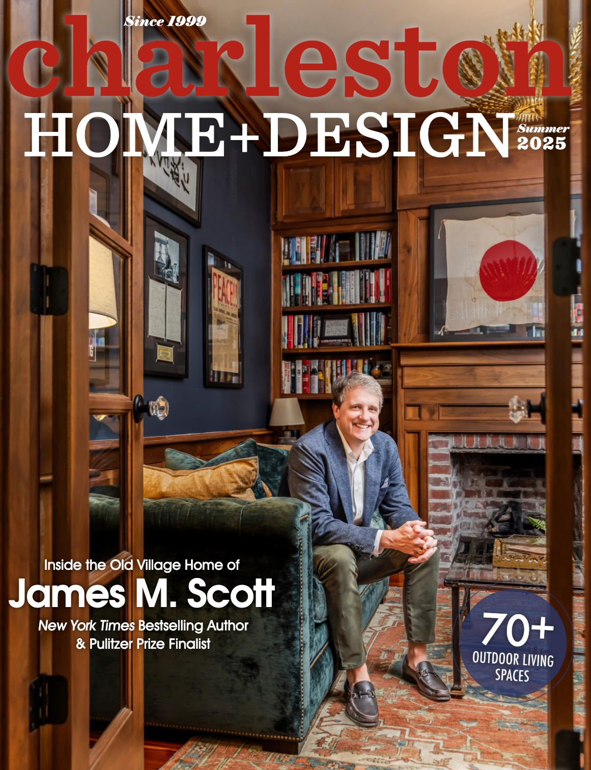 Charleston Home + Design magazine Summer 2025 issue showcasing plaster installations by Emily Pope Harris.