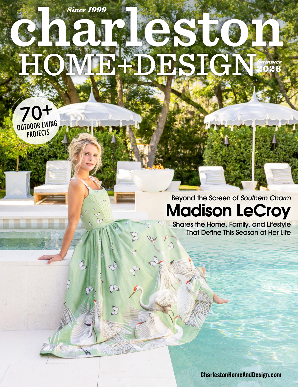 Image of the front cover Emily was featured in for the Summer 2026 issue for Charleston Home and Design.