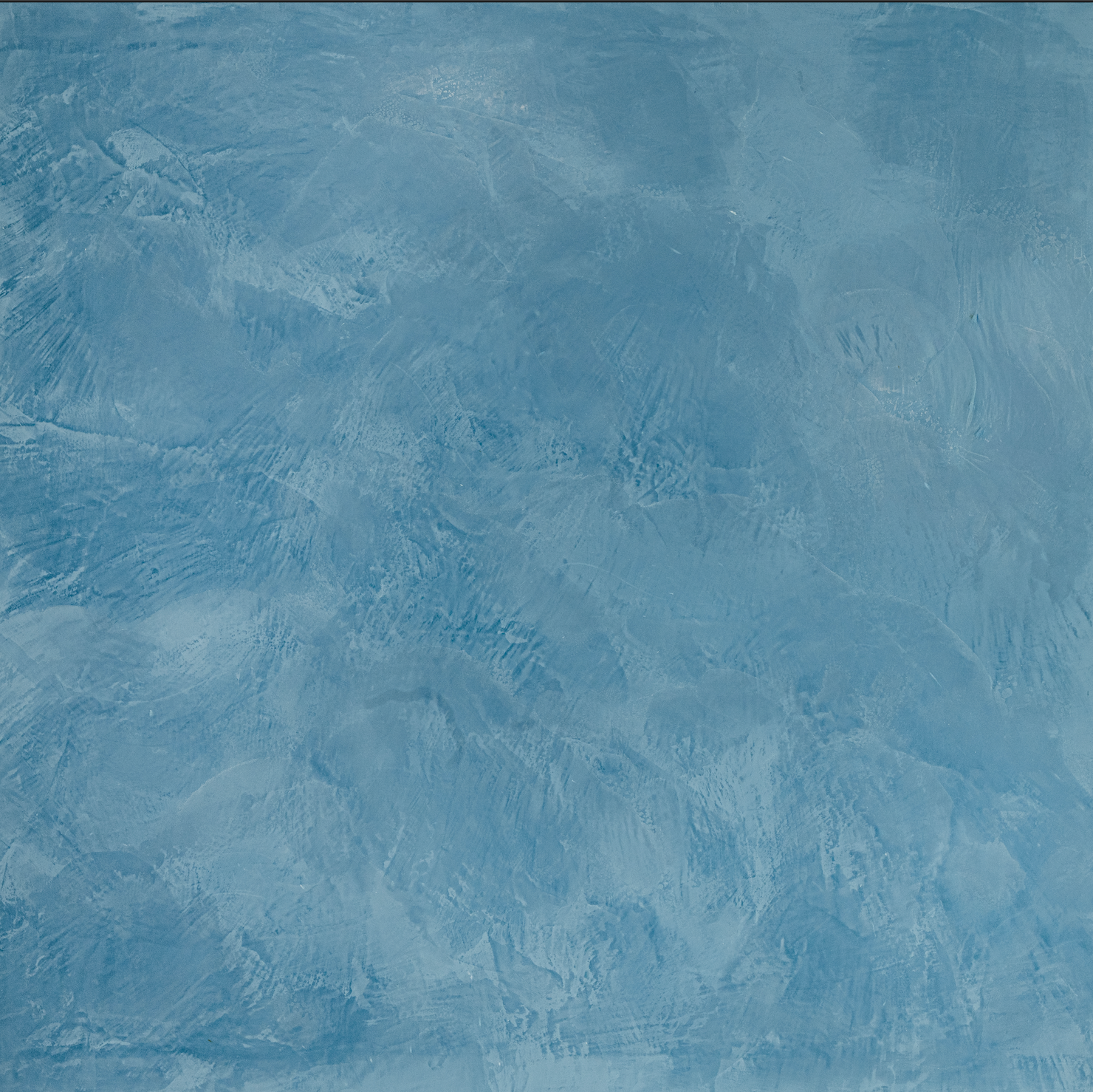 Georgian Revival Blue Venetian Plaster