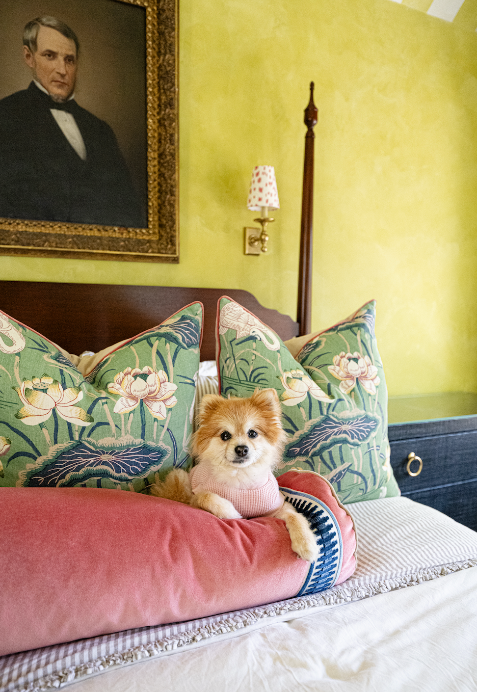 Custom Chartreuse Venetian Plaster, color match